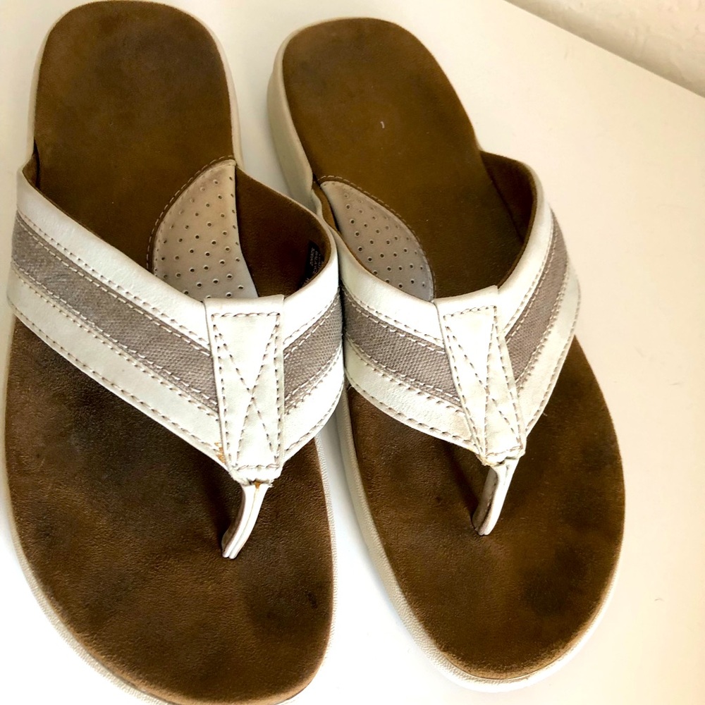 Rockport Leather Flip Flops